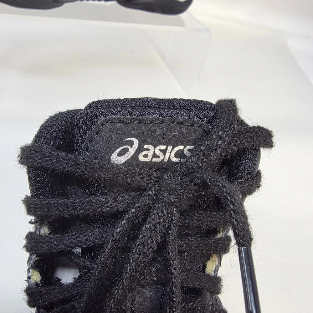 Asics Matflex 6 Wrestling Shoes Kids Size K12 Black White Silver 1084A007 Exc